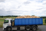 Björkved i container – med hemtransport